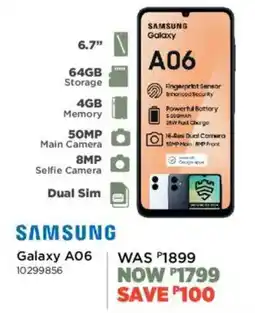 House & Home Samsung Galaxy A06 offer