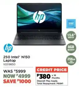 House & Home Hp 250 Intel N150 Laptop offer