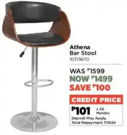 House & Home Athena Bar Stool offer