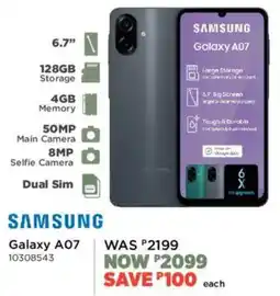 House & Home Samsung Galaxy A07 offer