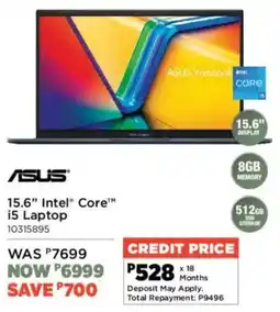 House & Home Asus 15.6" Intel Core i5 Laptop offer