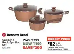 House & Home Bennett Read Copper & Rock 6pc Pot Set offer