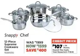 House & Home Snappy Chef Supreme Cookware Set offer