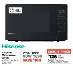 House & Home Hisense Inverter Microwave Oven offer