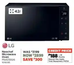 House & Home LG Neochef Microwave Oven offer