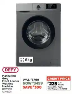 House & Home Defy Manhattan Grey Front Loader Washing Machine offer