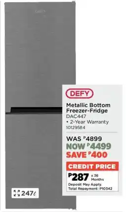 House & Home Defy Metallic Bottom Freezer-Fridge offer