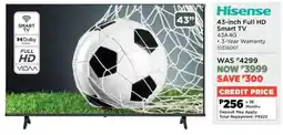 House & Home Hisense 43-inch Full HD Smart TV offer