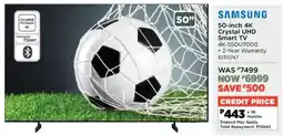 House & Home Samsung 50-inch 4K Crystal UHD Smart TV offer
