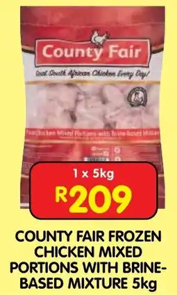Shoprite County fair frozen chicken mixed portions with brine-based mixture offer