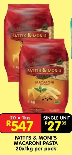 Shoprite Fatti's & moni's macaroni pasta offer