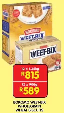 Shoprite Bokomo weet-bix wholegrain wheat biscuits offer