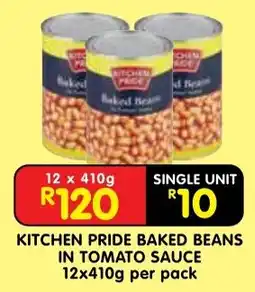 Shoprite Kitchen pride baked beans in tomato sauce offer