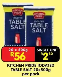 Shoprite Kitchen pride iodated table salt offer