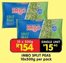 Shoprite Imbo split peas offer