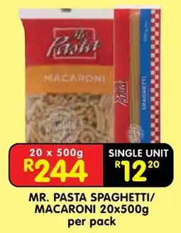 Shoprite Mr. pasta spaghetti/ macaroni offer