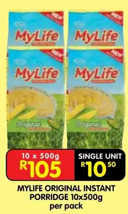 Shoprite Mylife original instant porridge offer