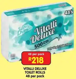 Shoprite Vitalli deluxe toilet rolls offer