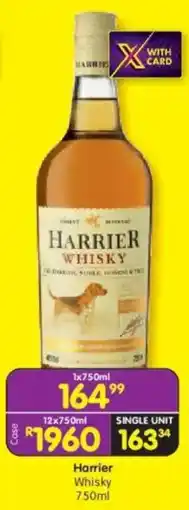 Shoprite Harrier Whisky offer