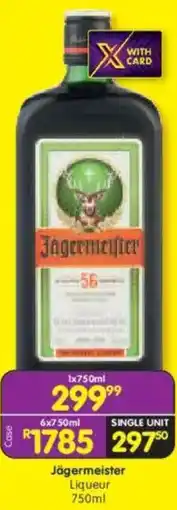 Shoprite Jägermeister Liqueur offer