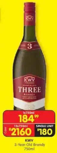 Shoprite KWV 3-Year-Old Brandy offer
