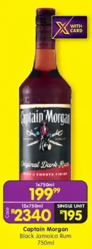 Shoprite Captain Morgan Black Jamaica Rum offer