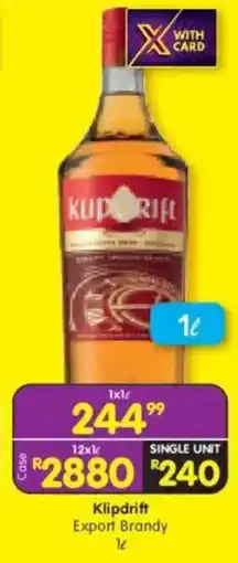 Shoprite Klipdrift Export Brandy offer