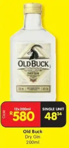 Shoprite Old Buck Dry Gin offer