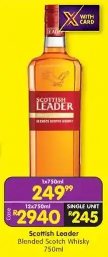 Shoprite Scottish Leader Blended Scotch Whisky offer