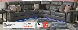 House & Home Uma Corner "Leather Air" Lounge Suite offer