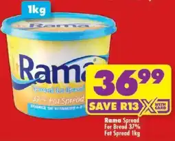 Shoprite Rama Spread For Bread 37% Fat Spread offer