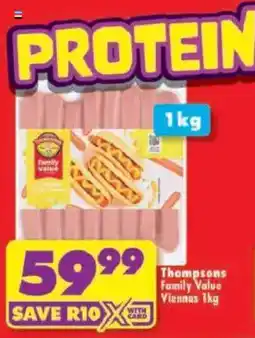Shoprite Thompsons Family Value Viennas offer