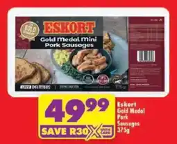 Shoprite Eskort Gold Medal Pork Sausages offer