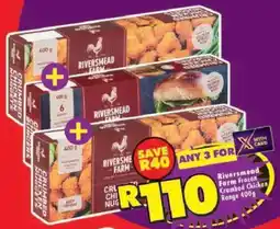 Shoprite Riversmead Farm Frozen Crumbed Chicken Range offer
