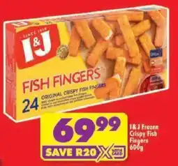 Shoprite I&J Frozen Crispy Fish Fingers offer