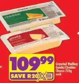 Shoprite Crystal Valley Gouda/ Cheddar Cheese offer