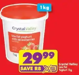 Shoprite Crystal Valley Low Fat Yoghurt offer