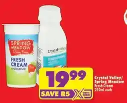 Shoprite Crystal Valley/ Spring Meadow Fresh Cream offer
