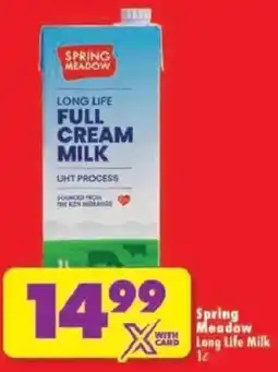 Shoprite Spring Meadow Long Life Milk offer