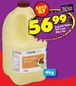 Shoprite Crystal Valley Full Cream Maas offer