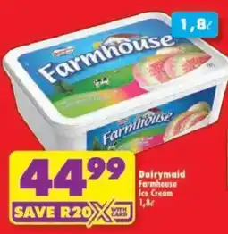Shoprite Dairymaid Farmhouse Ice Cream offer