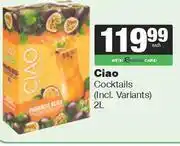 Spar Tops Ciao Cocktails (Incl Variants)-2Ltr offer