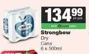 Spar Tops Strongbow Dry Cans-6 x 500ml Per Pack offer