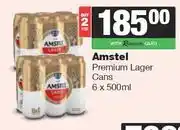 Spar Tops Amstel Premium Lager Cans-For 2 x 6 x 500ml offer