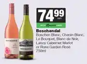 Spar Tops Boschendal Boschen/Chenin Blanc, Le Bouquet, Blanc De noir, Lanoy Cabernet Merlot Or Rose-750ml Each offer