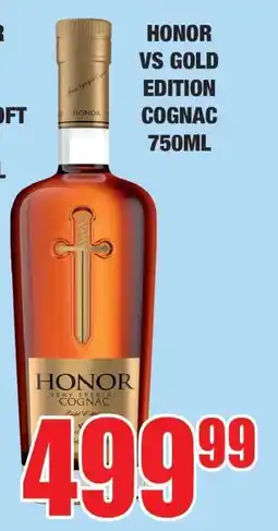 Boxer HONOR VS GOLD EDITION COGNAC 750ML offer