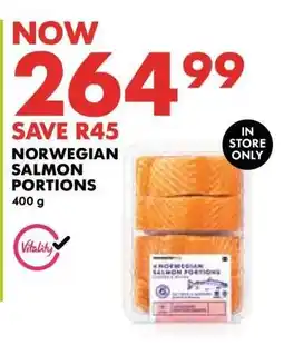 Woolworths Norwegian Salmon Portions offer