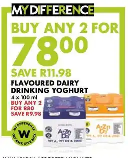 Woolworths Flavoured Dairy Drinking Yoghurt offer