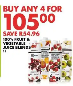 Woolworths 100% Fruit & Vegetable Juice Blends offer