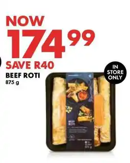 Woolworths Beef Roti offer